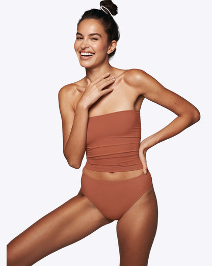 Siella Seamless Hipster Slip – 5er-Set in Terracotta