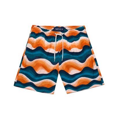 Terrakotta-Badeshorts