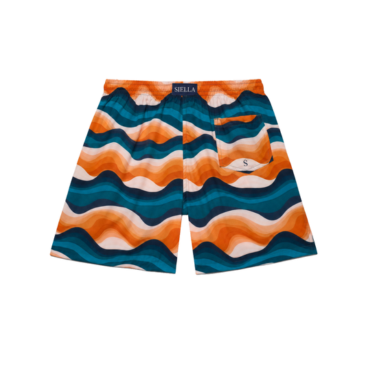 Terrakotta-Badeshorts