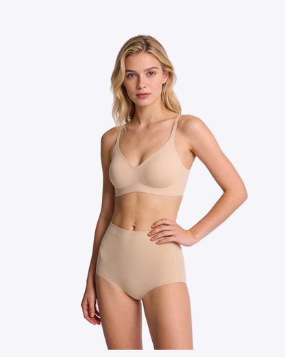 Clara High-Waist-Slip in Beige – Siella
