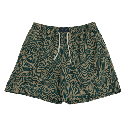 Olivgrüne Badeshorts