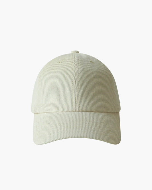 Old Money Classic Cord Cap Adjustable Structured Crown Curved Brim
