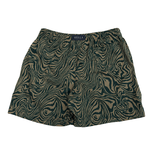 Olivgrüne Badeshorts