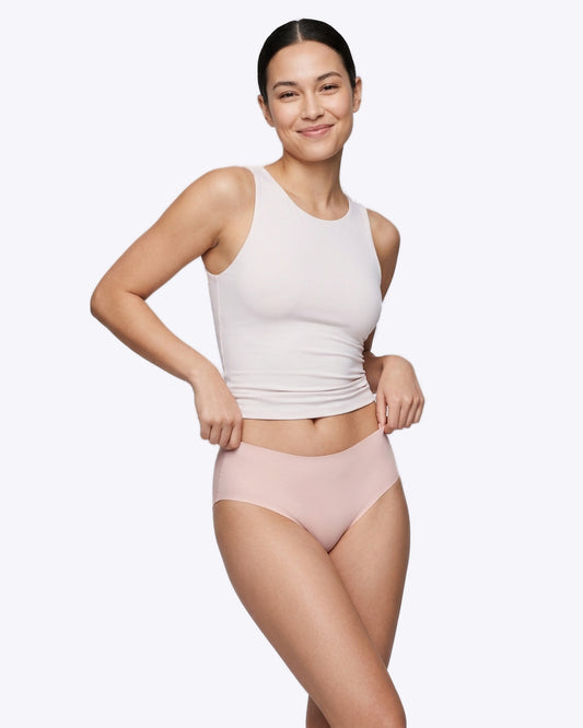 Siella Second Skin Slip in Blush Rosé mit unsichtbaren Laser-Cut-Kanten