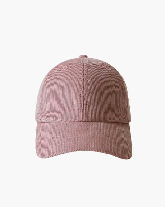 Old Money Classic Cord Cap Adjustable Structured Crown Curved Brim