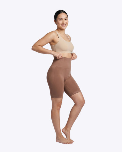 Siella Shapewear Shorts in Mokka – Bauchweg High Waist