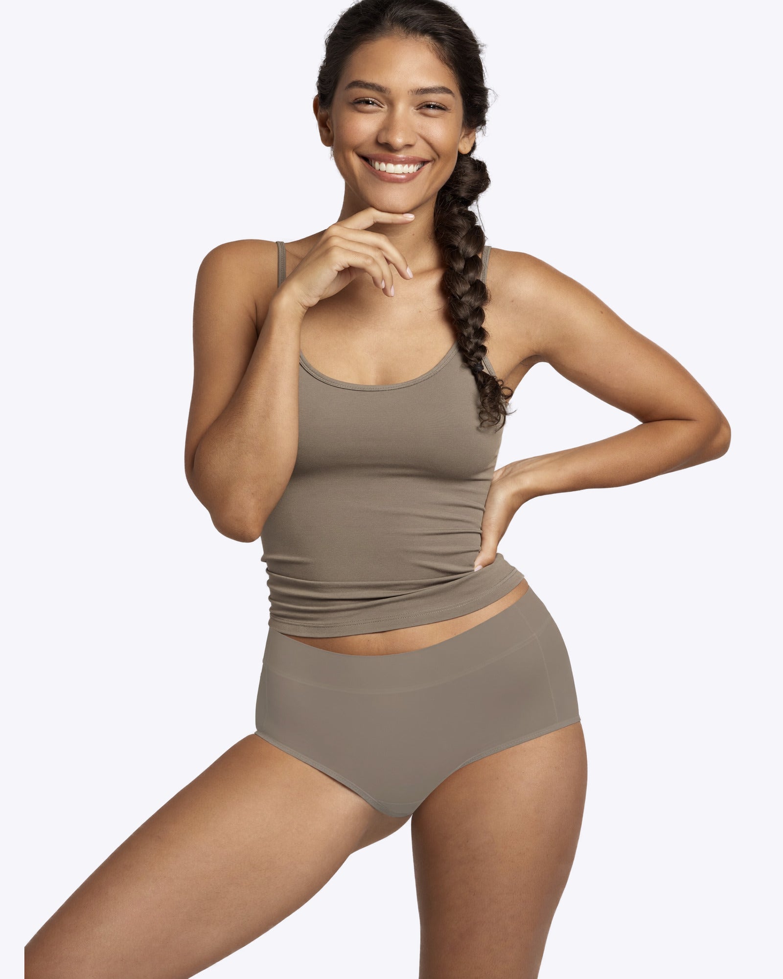 Siella Menstruations-Slip – Auslaufsicher in Taupe