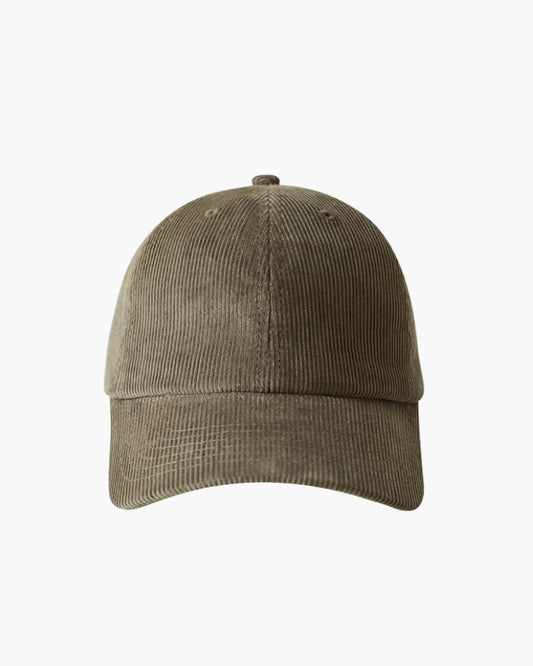 Old Money Classic Cord Cap Adjustable Structured Crown Curved Brim
