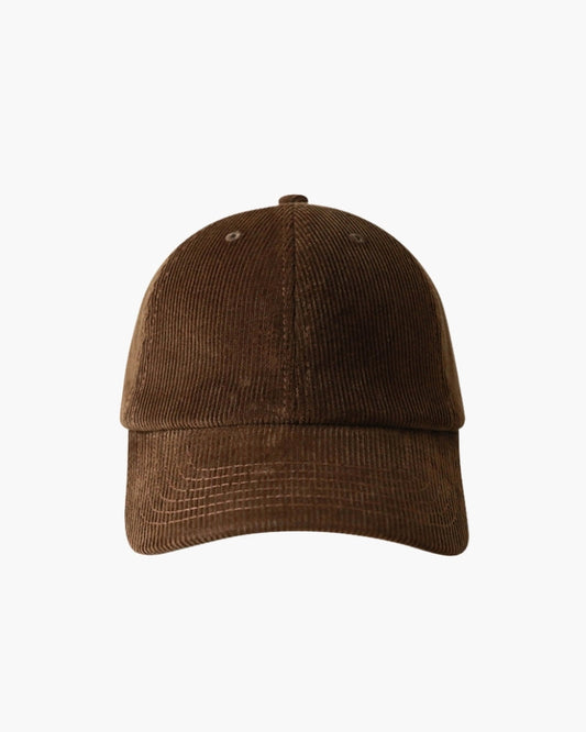 Old Money Classic Cord Cap Adjustable Structured Crown Curved Brim