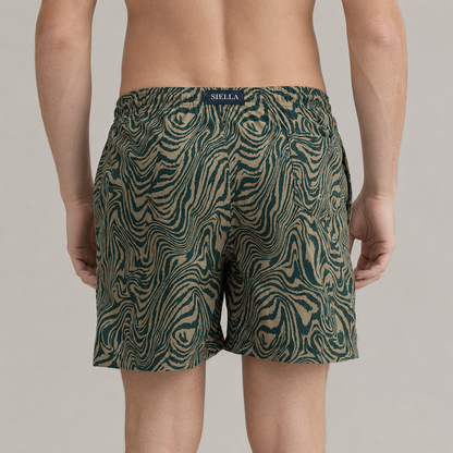 Olivgrüne Badeshorts
