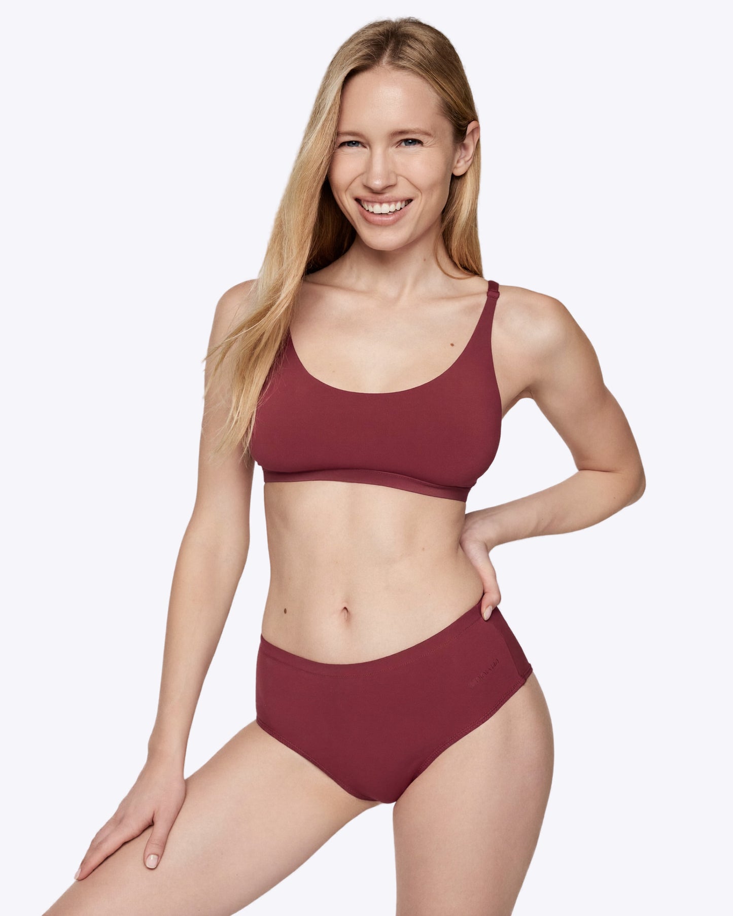 Siella Everyday Duo-Set – 2-teilig in Bordeaux