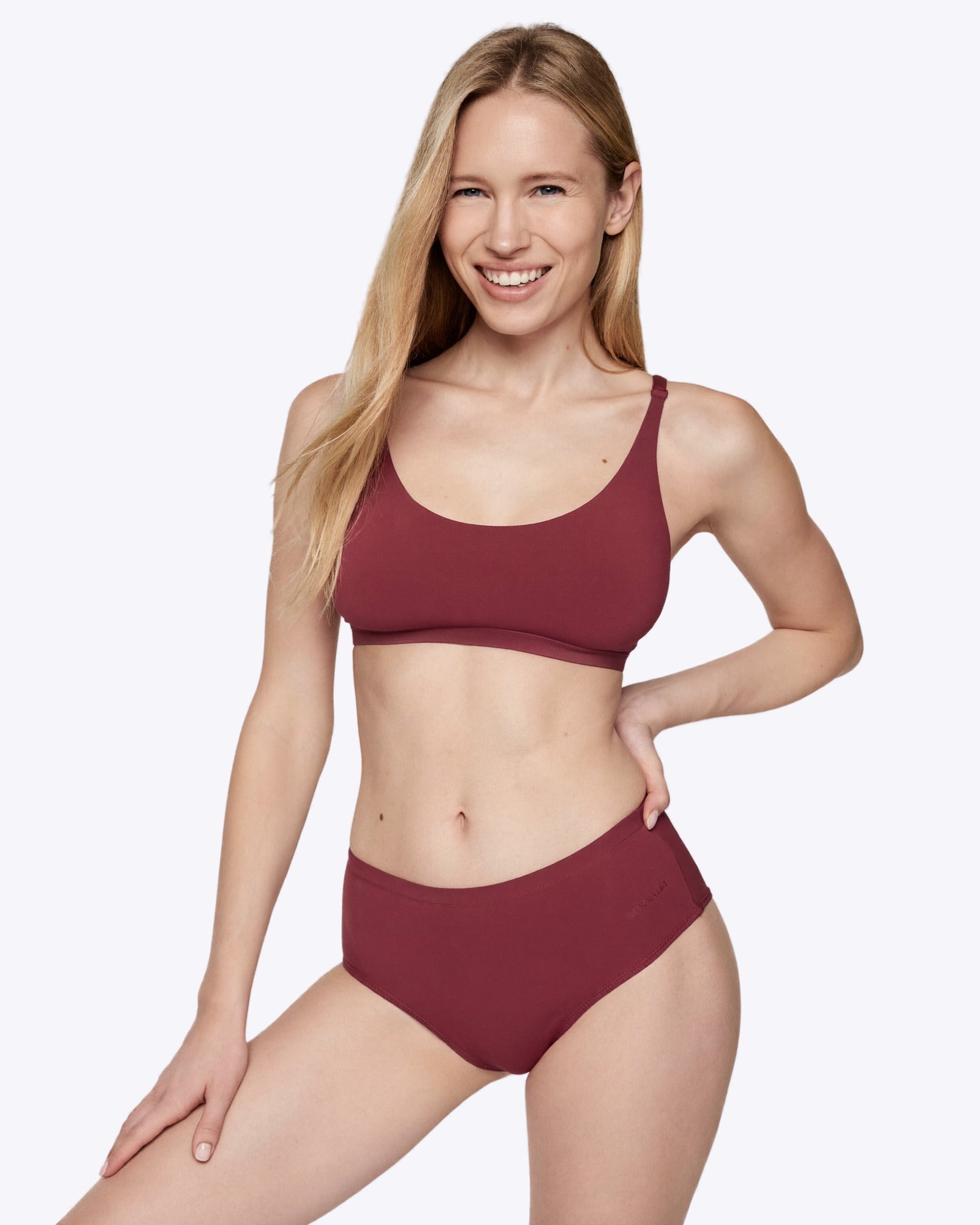 Siella Everyday Duo-Set – 2-teilig in Bordeaux