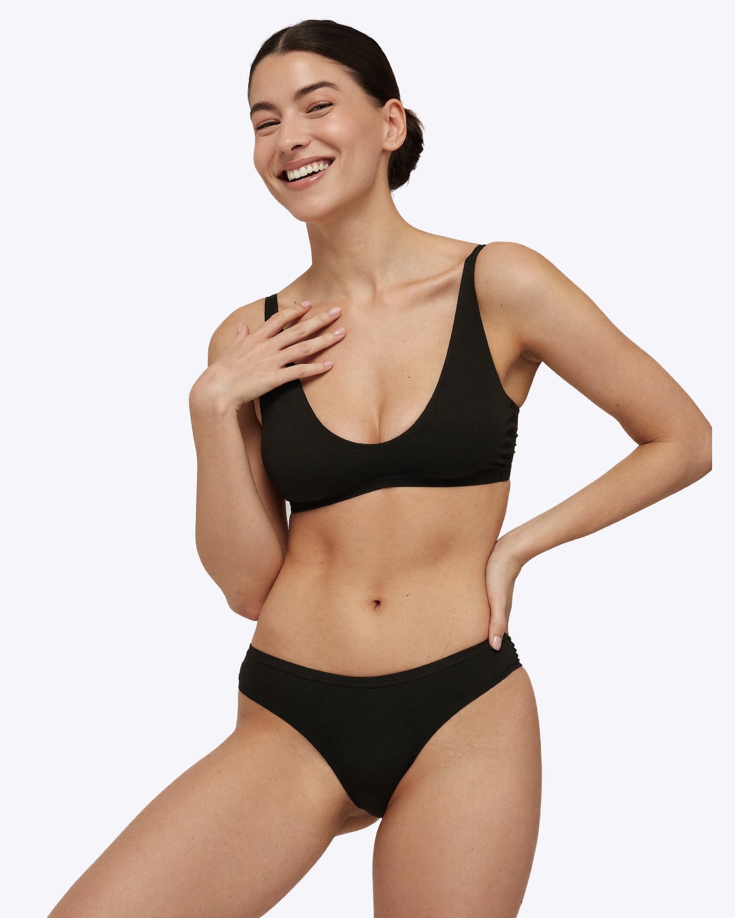 Siella Comfort Duo-Set – Baumwolle in Schwarz