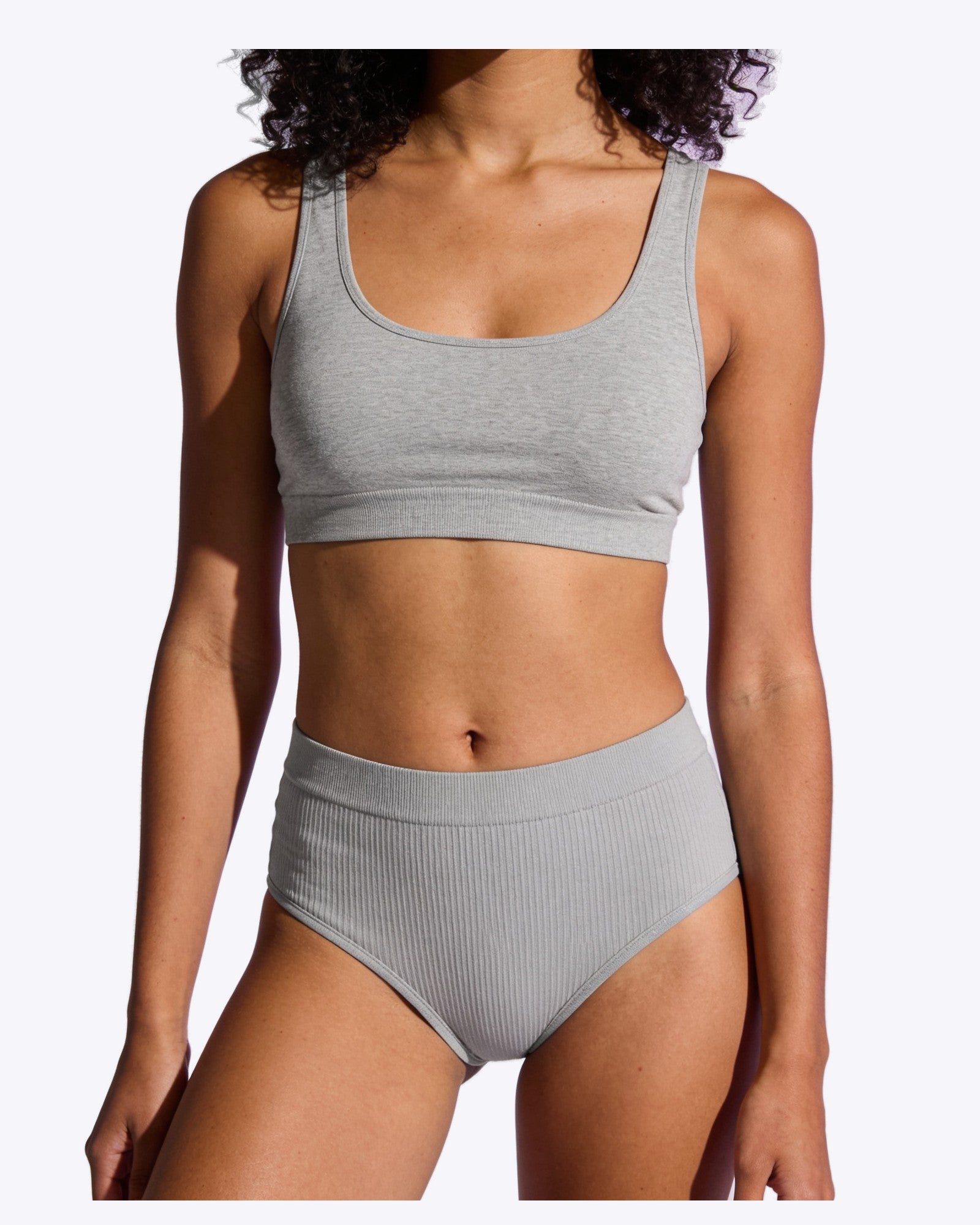 Juna Seamless-Slip in Grau – Siella