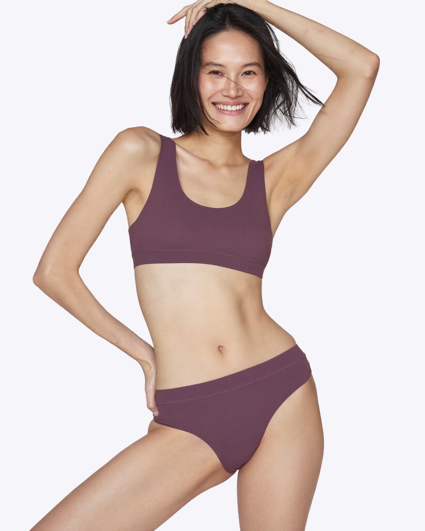 Siella Nude Duo-Set – Unsichtbar in Pflaume