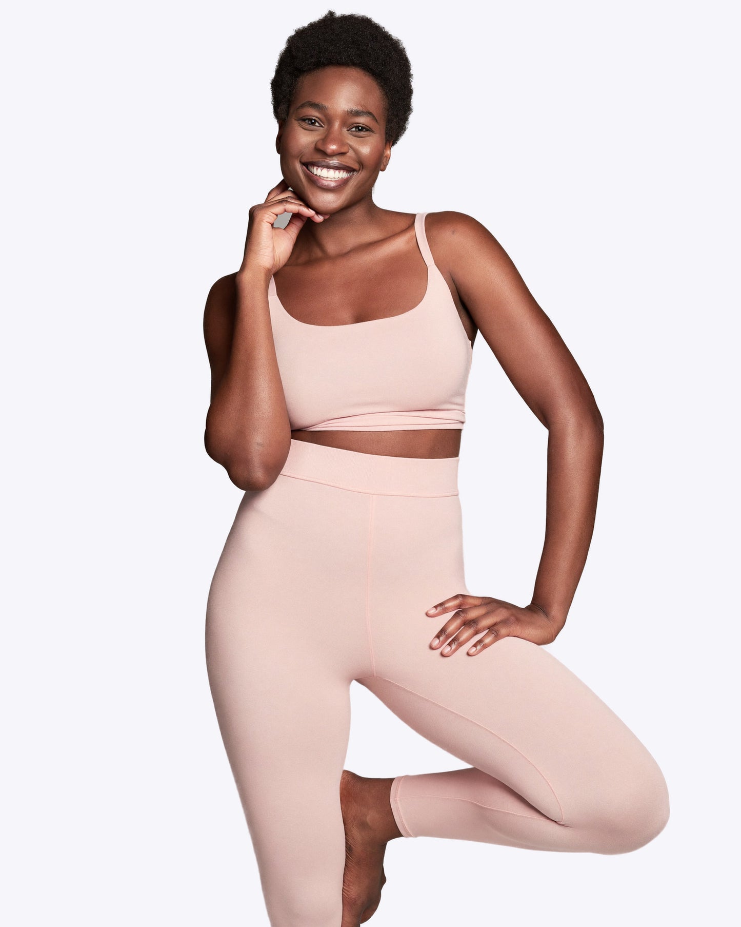 Siella Shaping Hose – Kompression in Blush Rose
