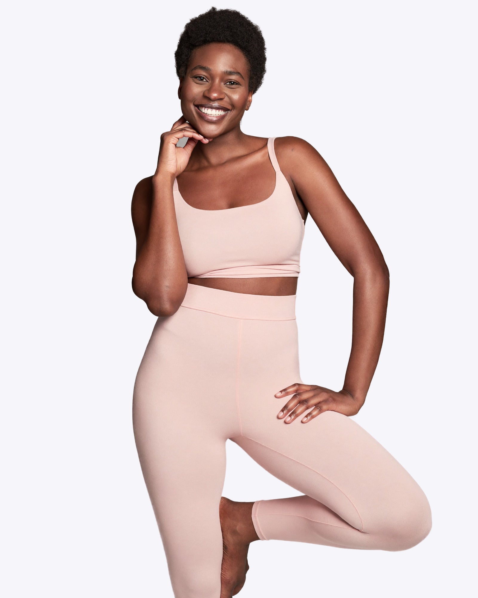 Siella Shaping Hose – Kompression in Blush Rose