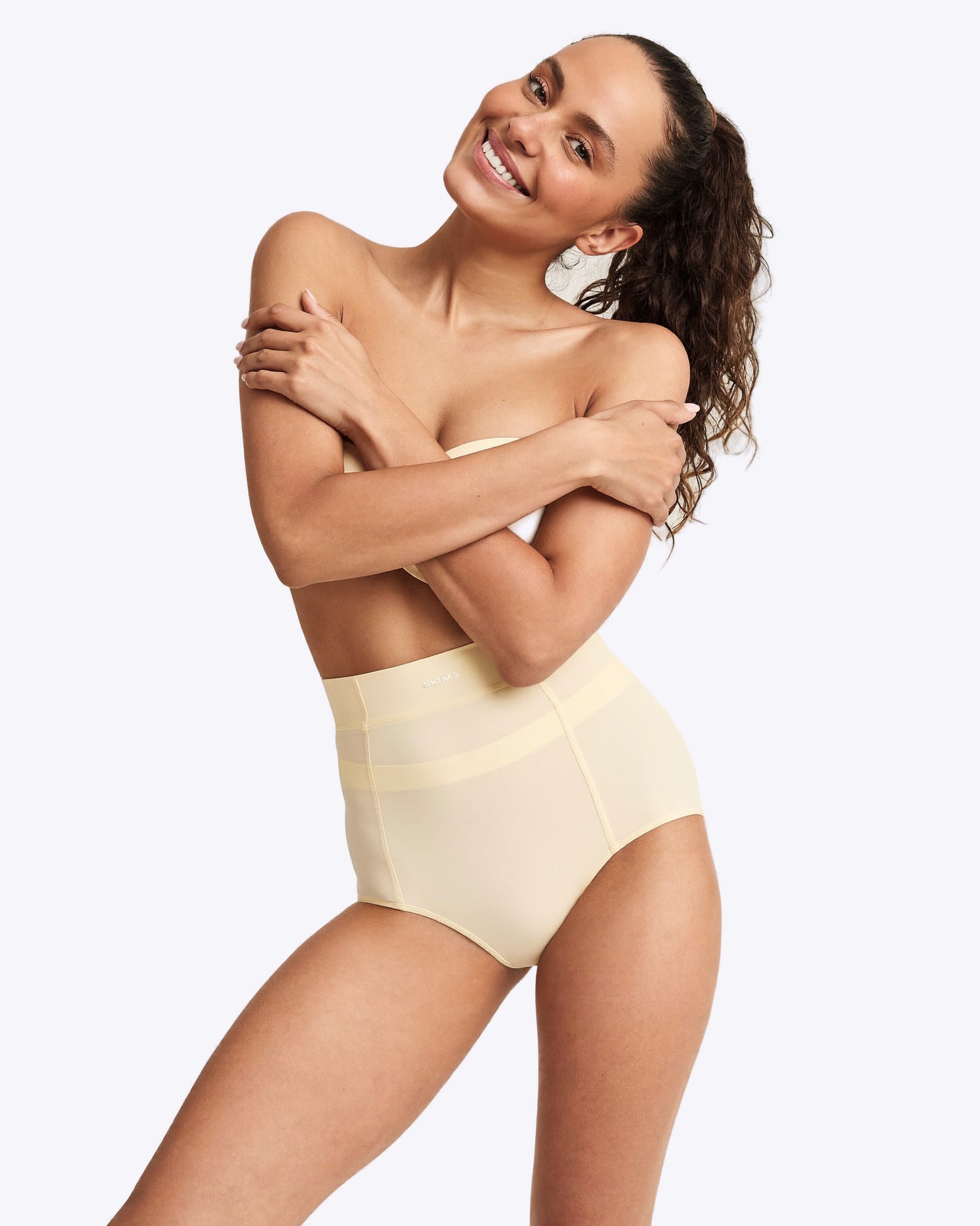 Siella Shaping Slip – High Waist in Creme
