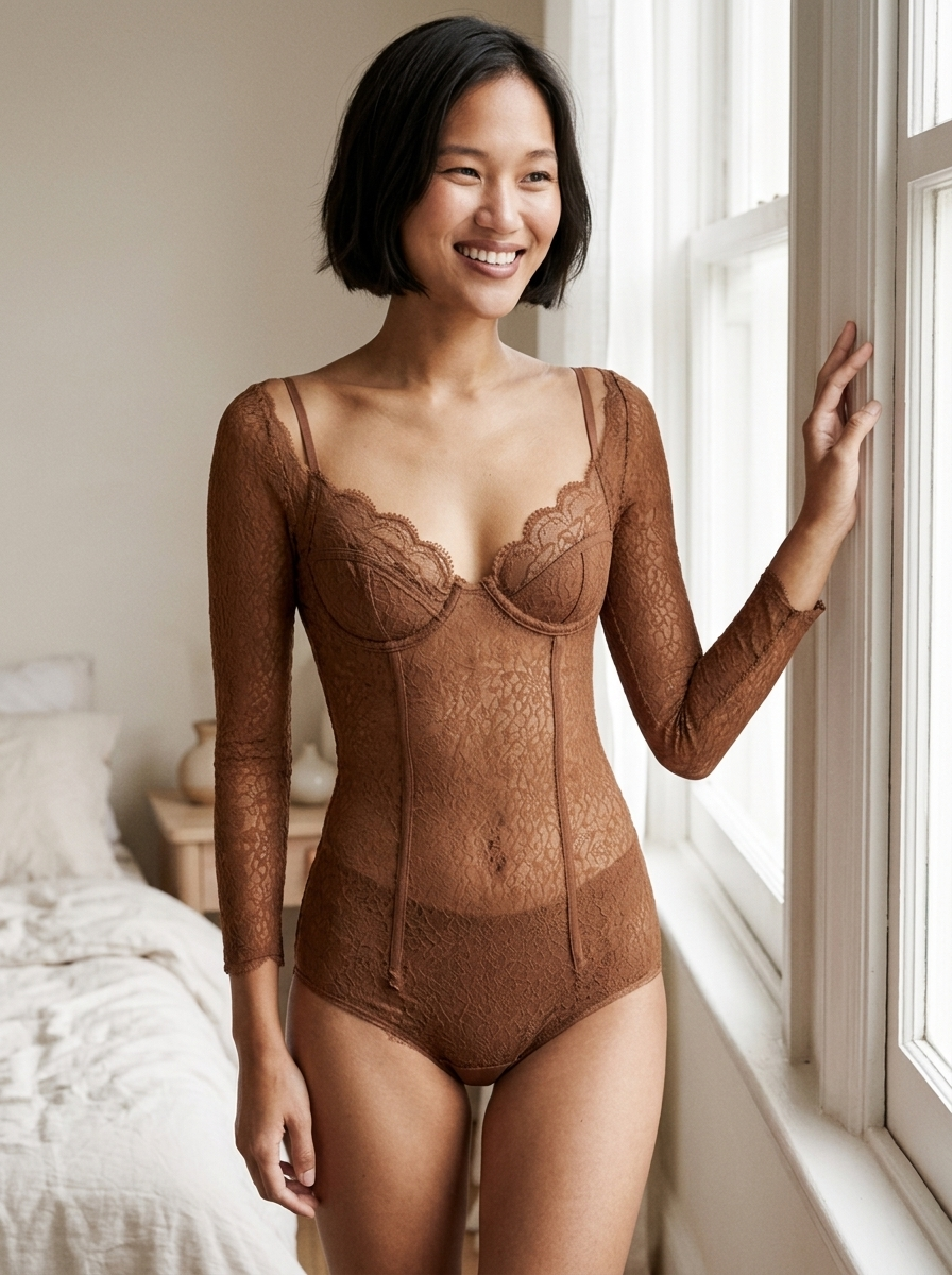 Siella Spitzen-Body – Transparent – Ansicht 2