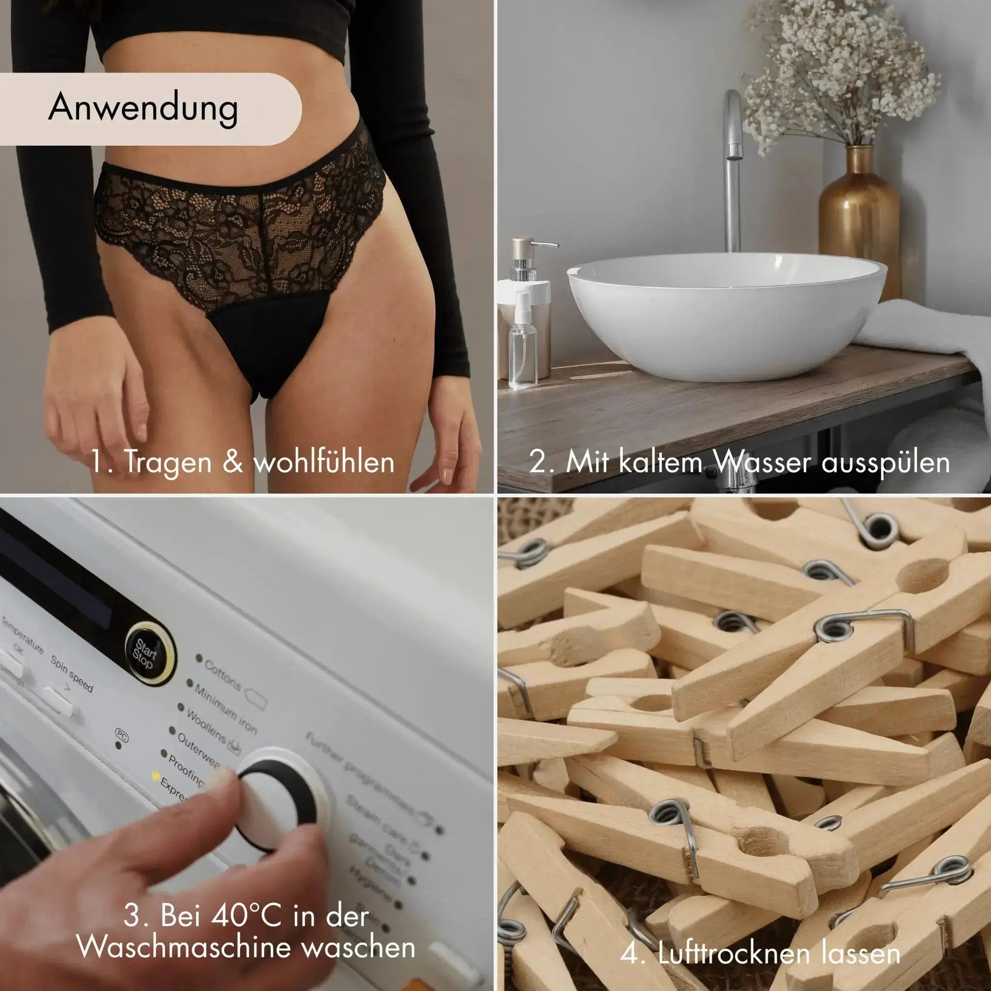 Teenie Periodenkit - für die erste Periode - Periodenunterwäsche, Menstruationsunterwäsche von my•mense